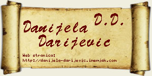 Danijela Darijević vizit kartica